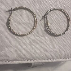 Textured Gold Hoop Earrings